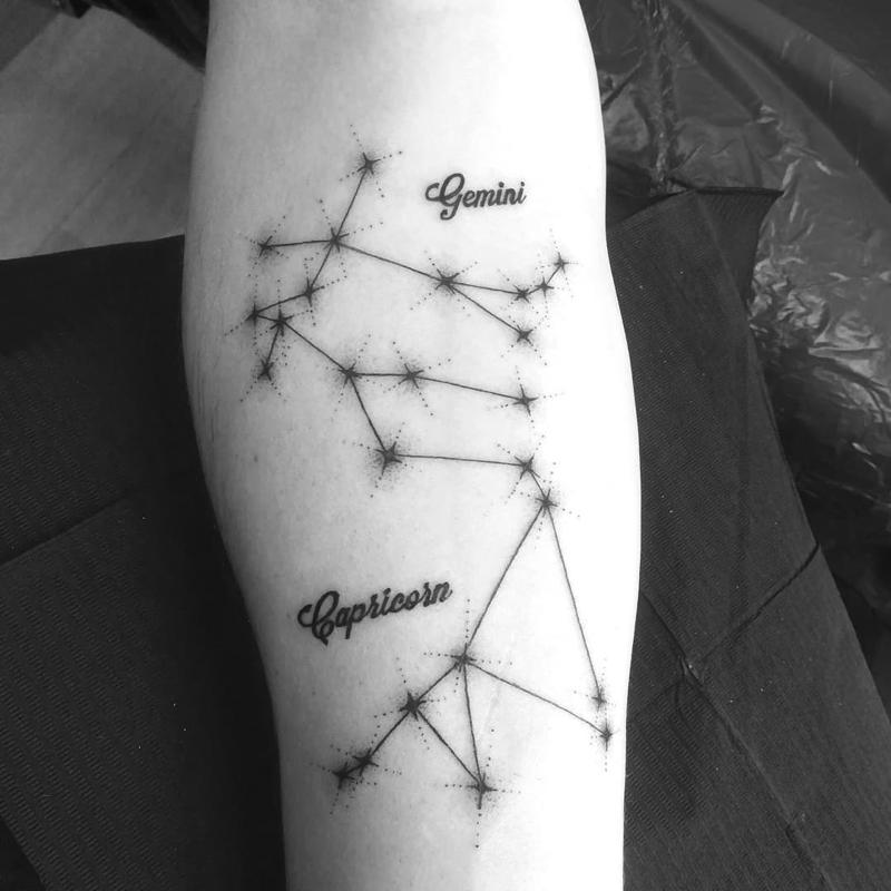 Tatuaje de la constelación de Géminis 1