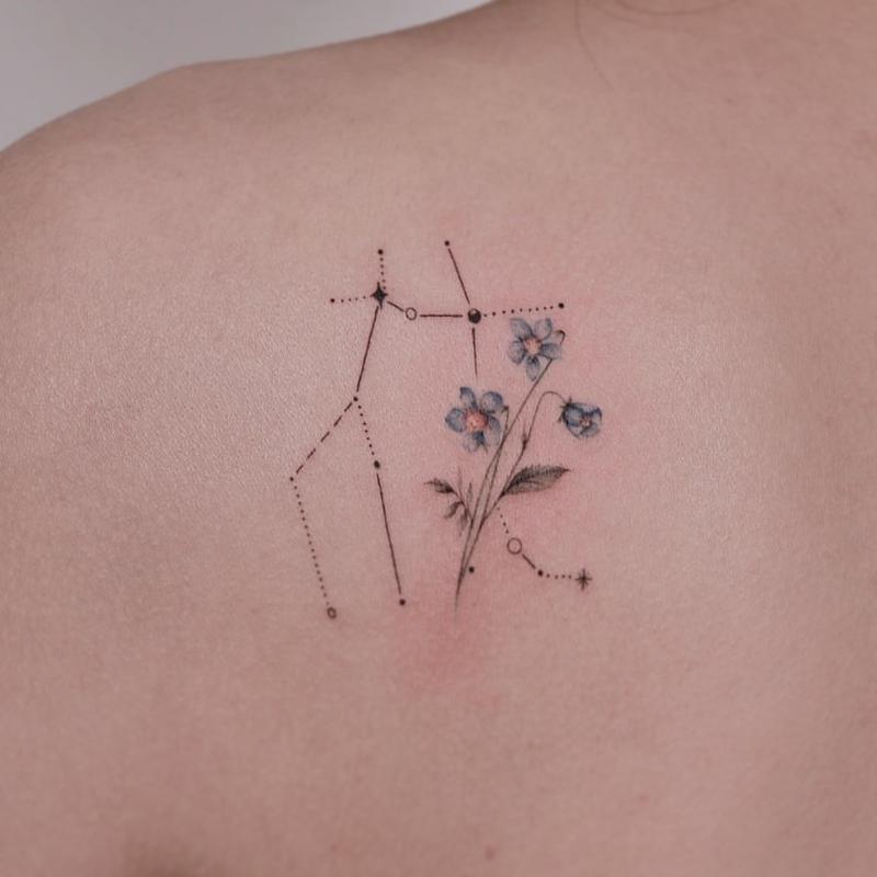Tatuaje de la constelación de Géminis 4