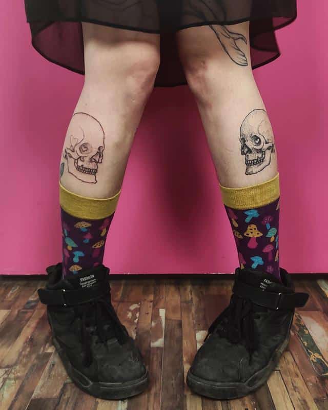 Tatuaje de calavera de Géminis 1