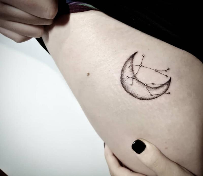 Tatuaje Sol y Luna Géminis 3