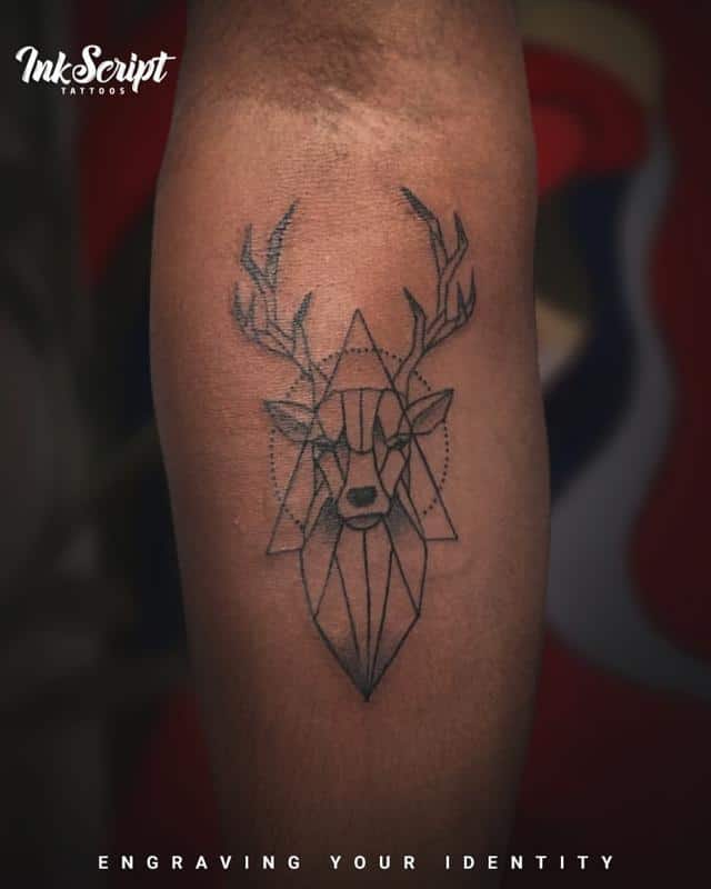 Tatuaje De Ciervo Géminis 1