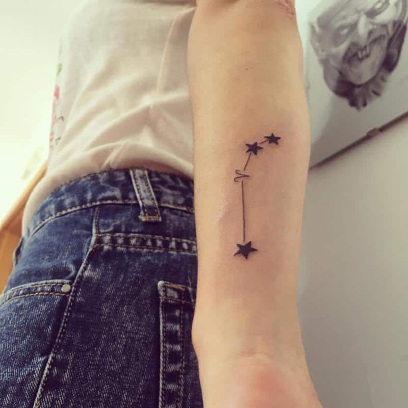 El tatuaje de la constelación de Aries 2