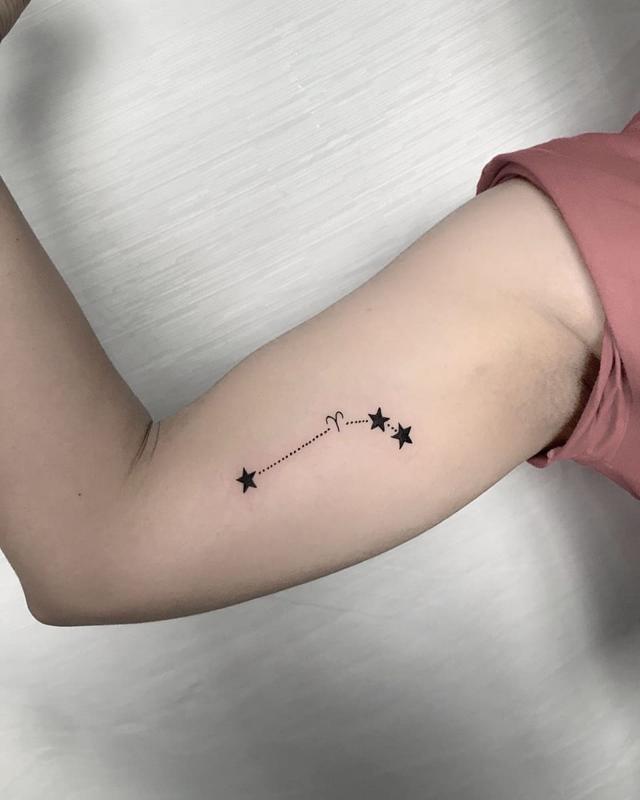 El tatuaje de la constelación de Aries 4