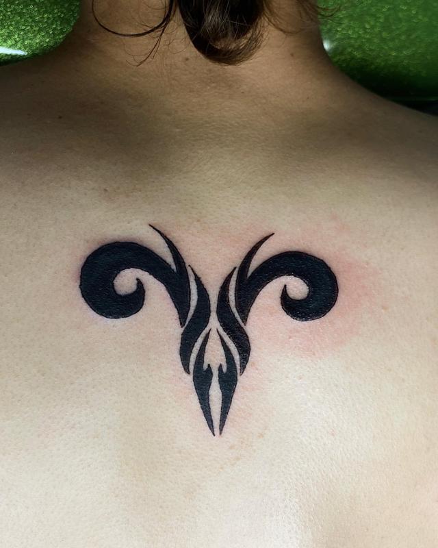 El tatuaje tribal de Aries 3