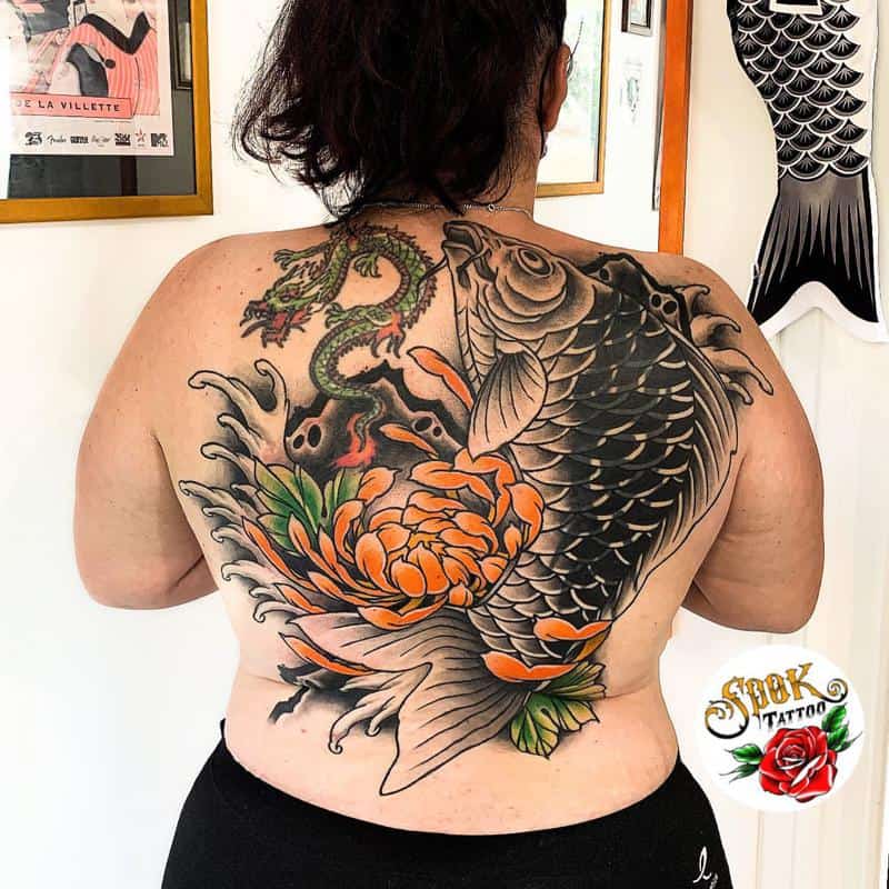 Tatuajes de crisantemos japoneses 1