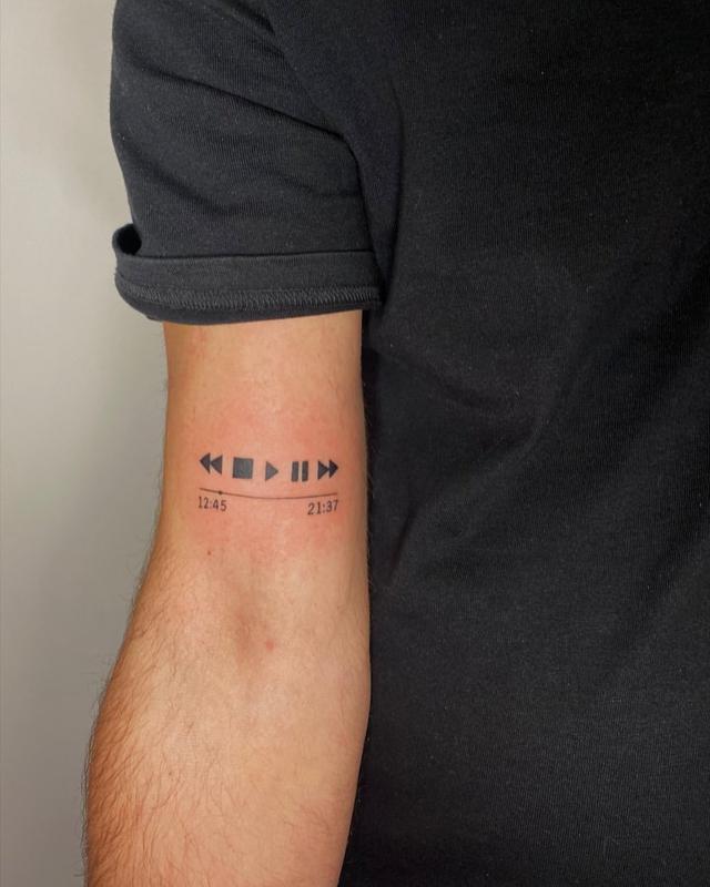 Diseño de tatuaje de lista de reproducción 3