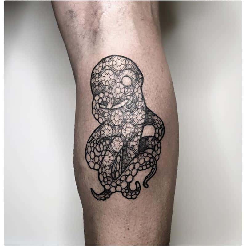 Tatuaje de pulpo geométrico 2
