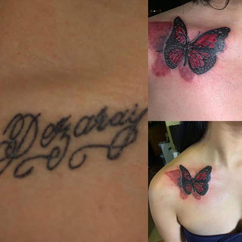 Mariposa Cubrir Tatuajes 1