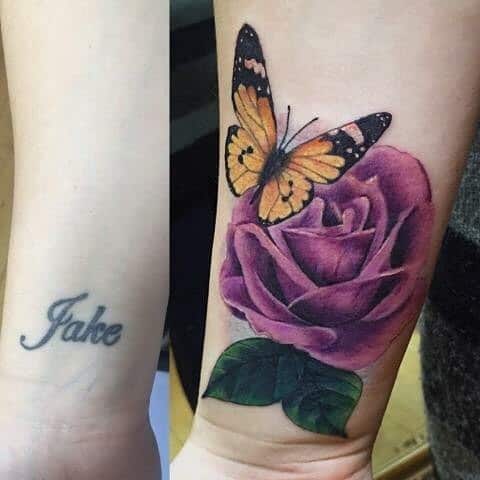 Mariposa Cubrir Tatuajes 2