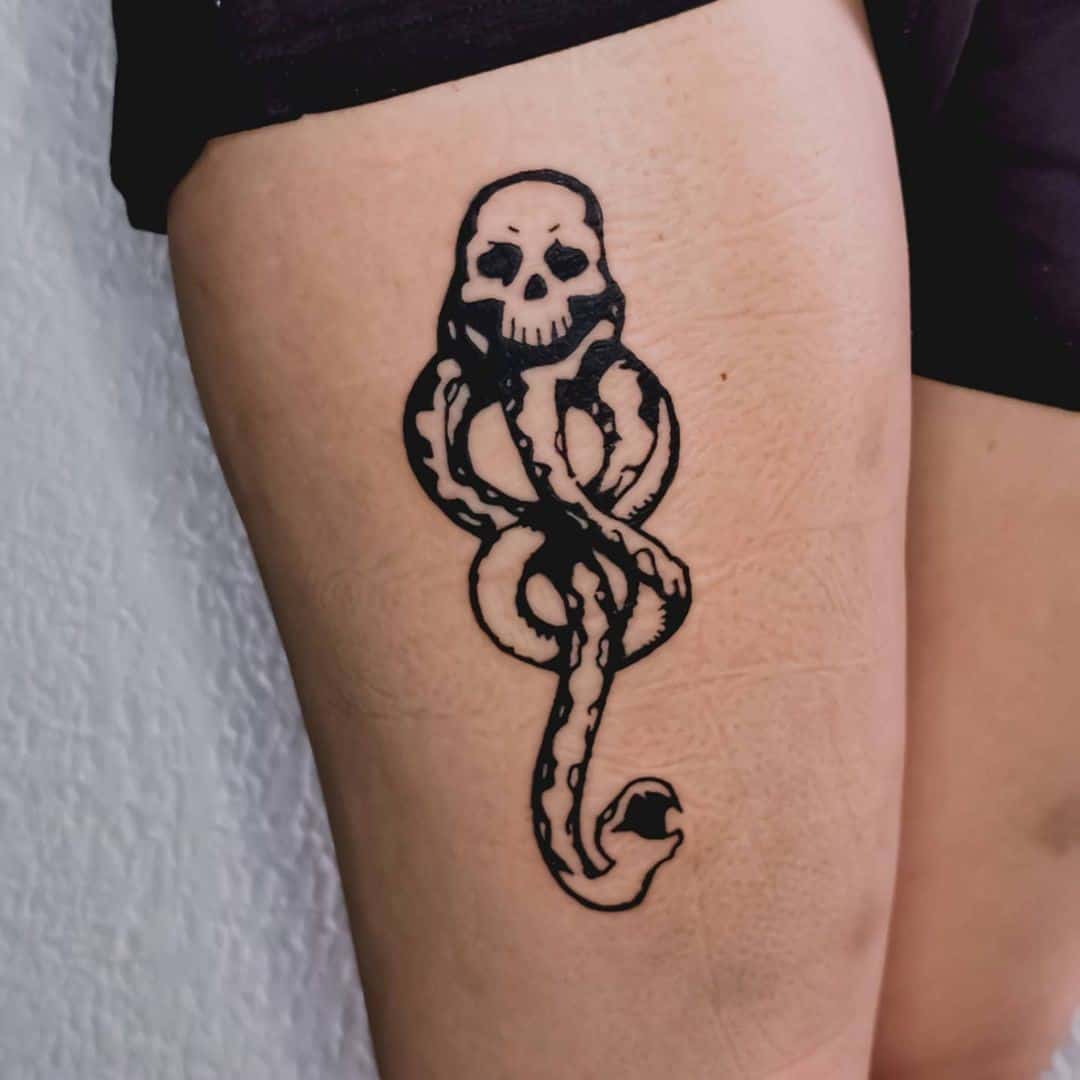 Tatuaje Pequeño Mortífago Lord Voldemort 