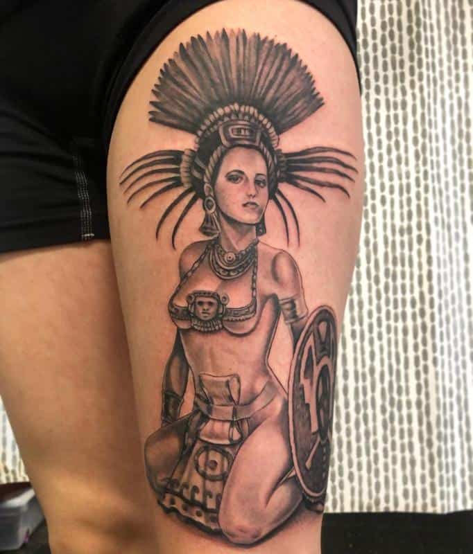 tatuajes aztecas para mujeres 2