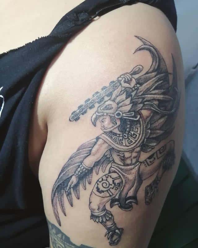 Tatuaje Guerrero Azteca 1