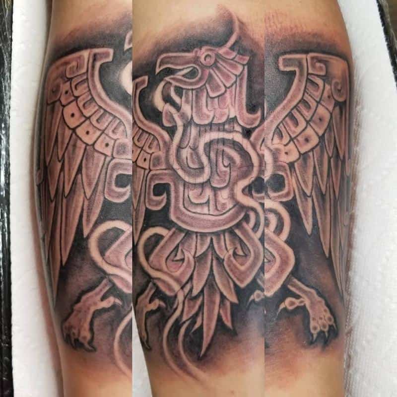 Tatuaje Águila Azteca 3
