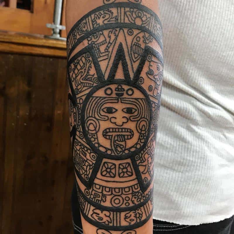 Tatuaje Calendario Azteca 1