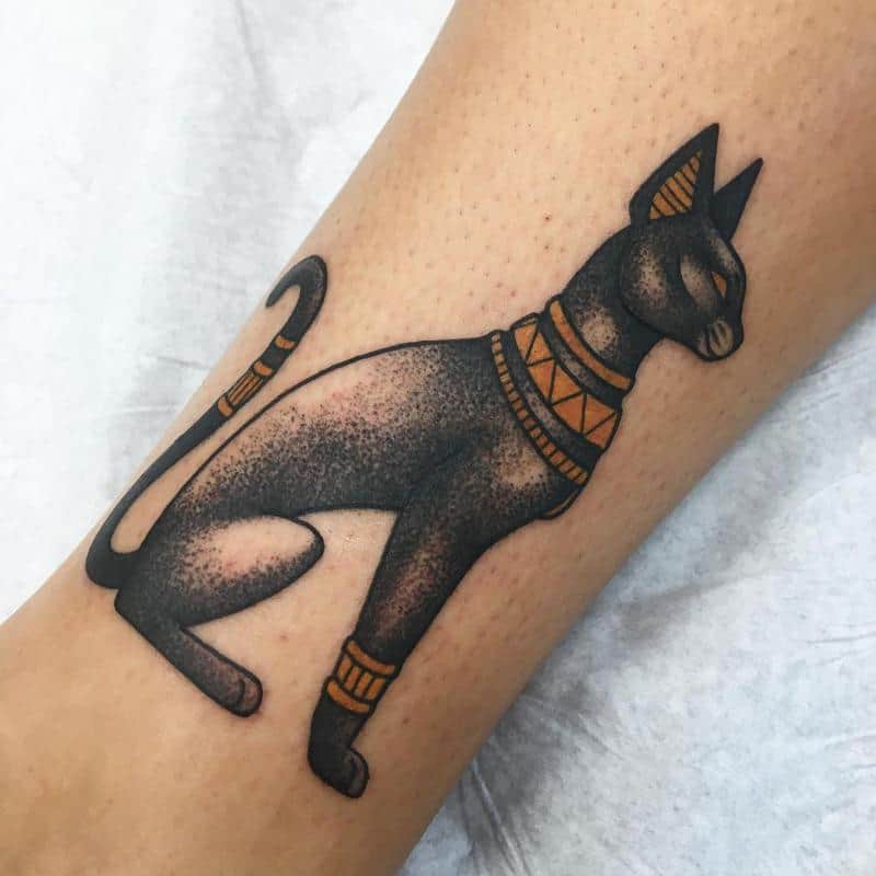 tatuaje de gato egipcio 2