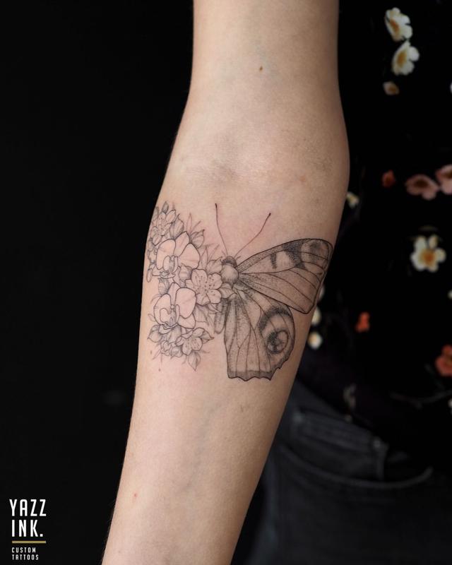 Tatuaje de mariposa para niñas 1