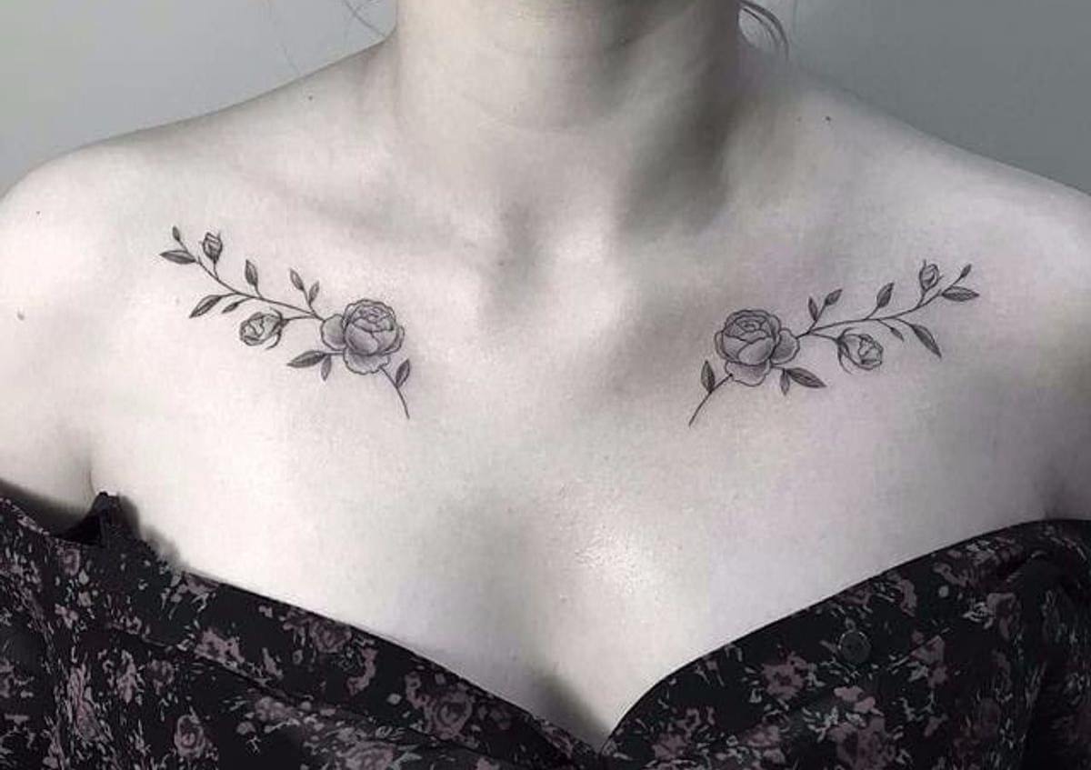 Collarbone tattoos