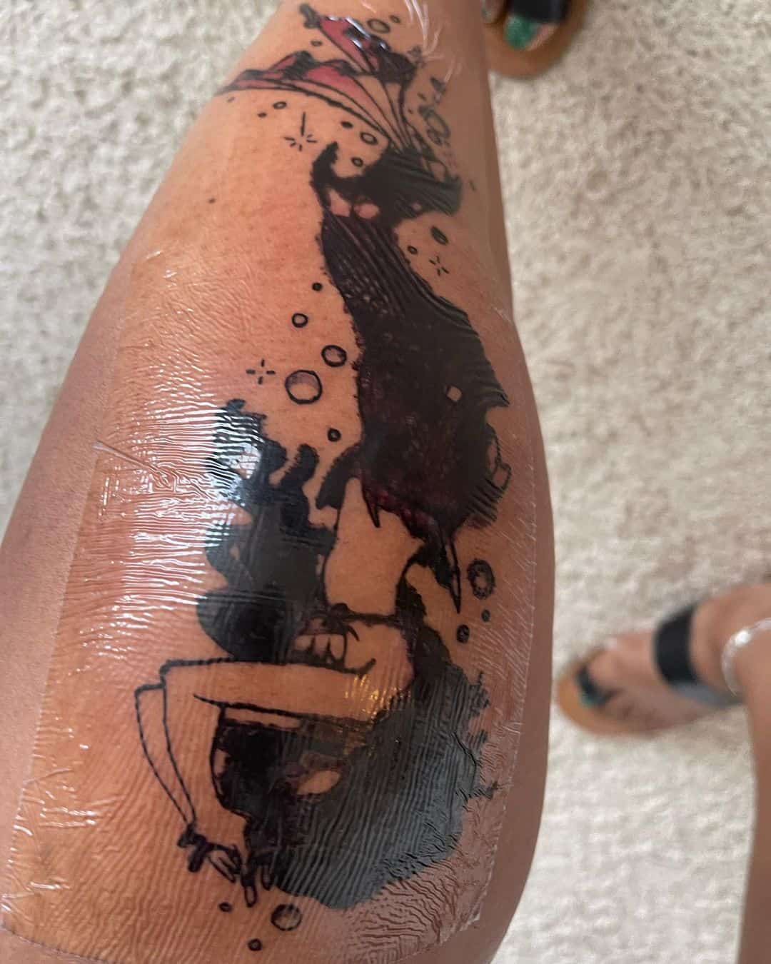 Saco de tinta para tatuajes explicado