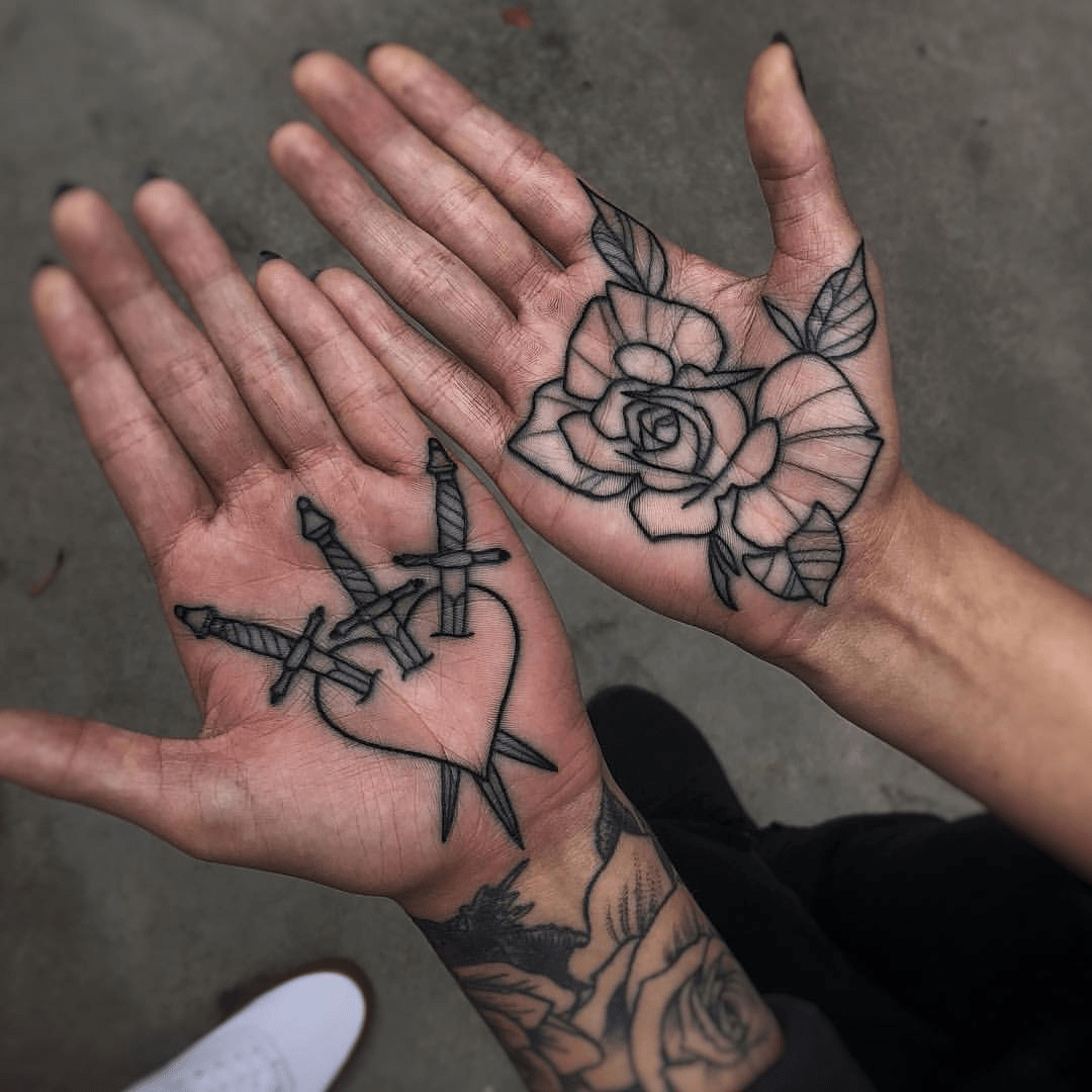 palm tattoos