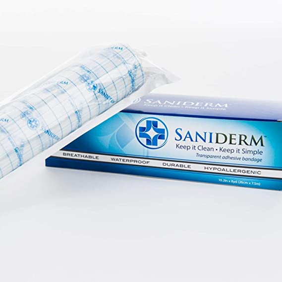 Vendaje para el cuidado posterior del tatuaje de Saniderm |  Envoltura adhesiva higiénica transparente