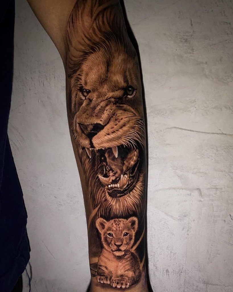tatuajes de leones 1