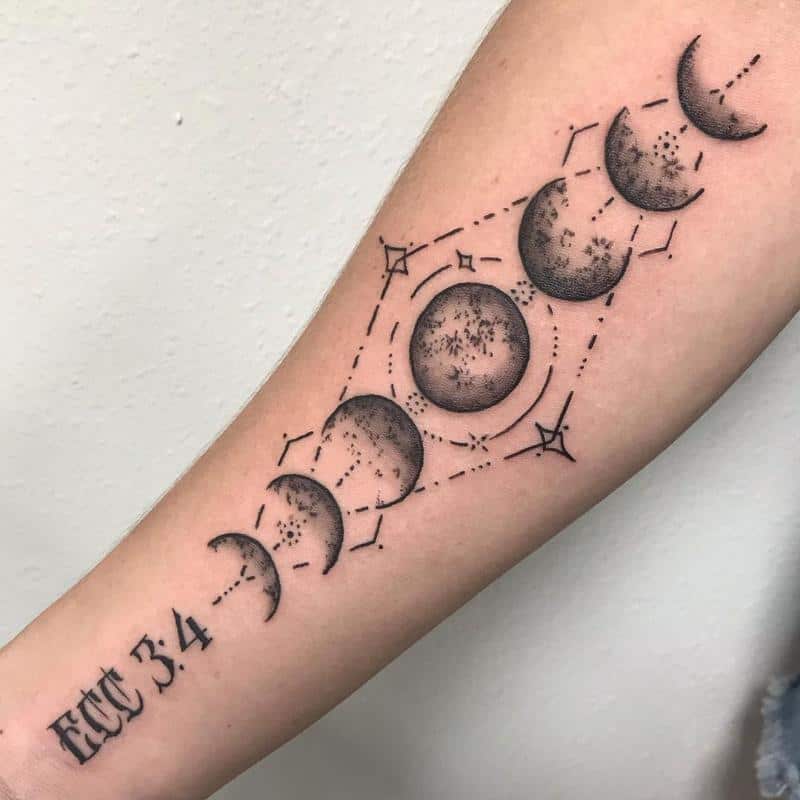 Tatuaje de la fase lunar 5