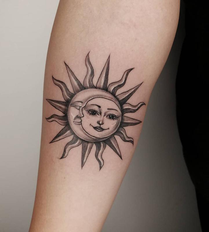 Tatuaje sol y luna 4