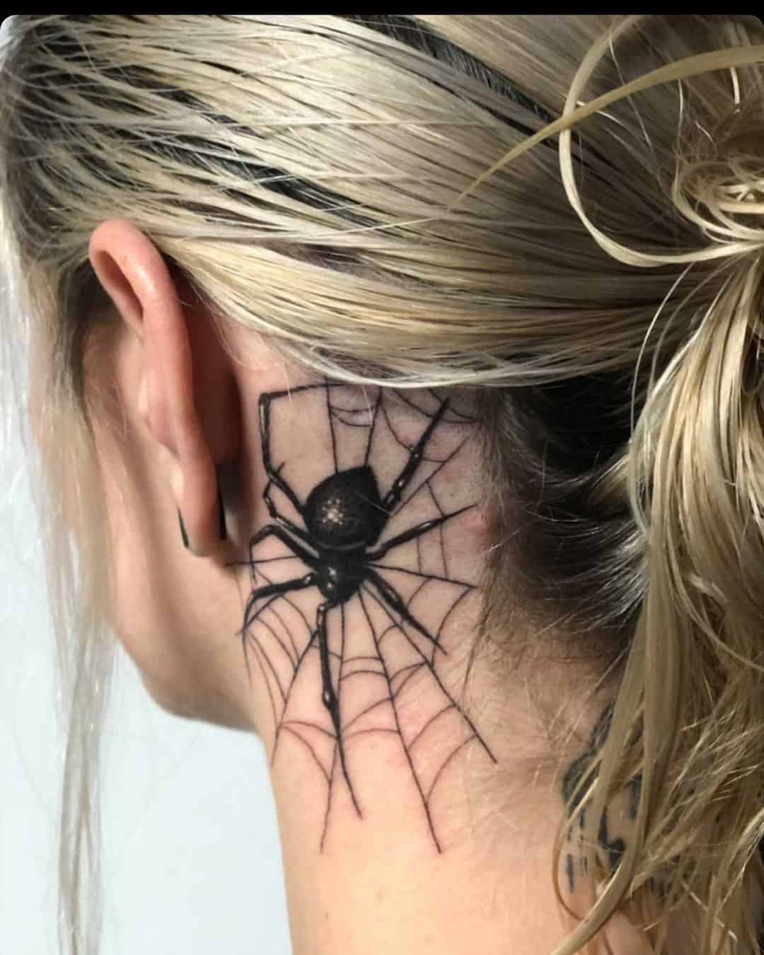 Diseños de tatuajes de arañas Arte detallado 