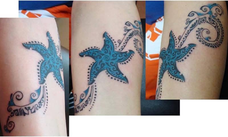 El tatuaje tribal de la estrella de mar 1