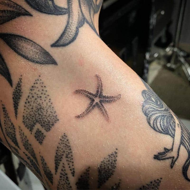 Los tatuajes mínimos de estrellas de mar 1