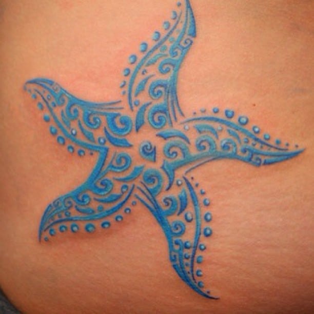 El tatuaje tribal de la estrella de mar 3