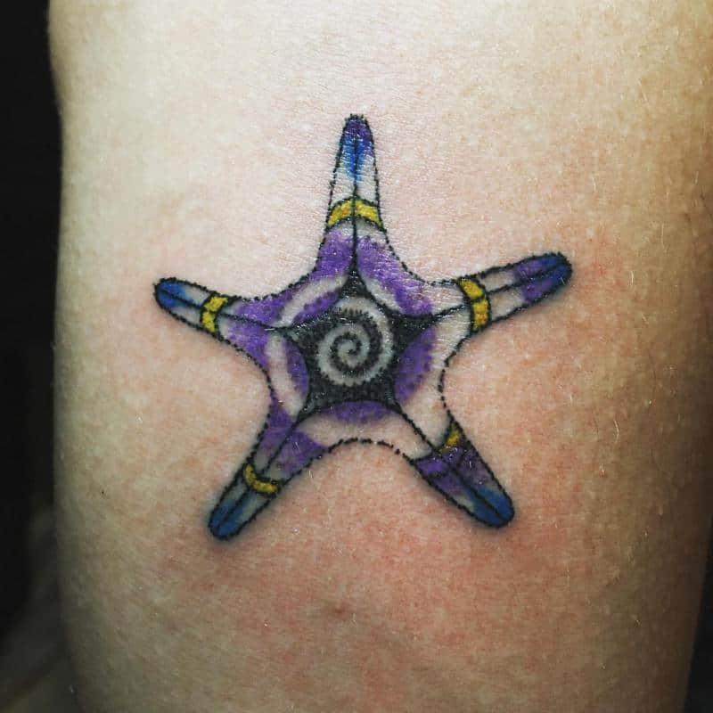 El tatuaje único de estrella de mar 2