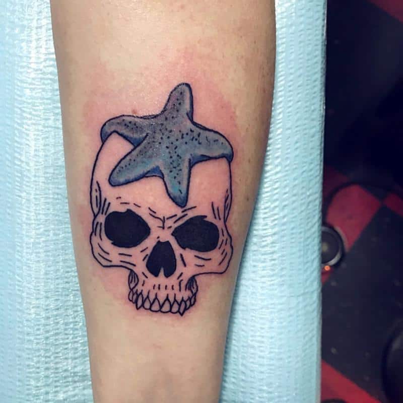 Tatuajes de estrellas de mar Badass 1