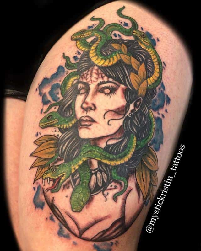 Tatuaje Medusa Color 1