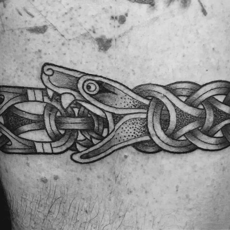 Tatuaje celta de ouroboros 2
