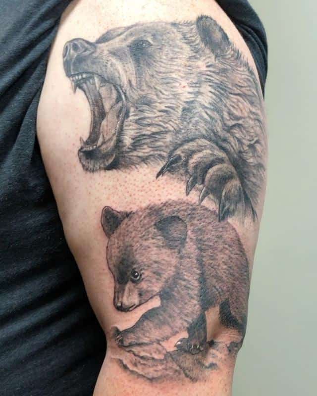 Tatuaje de cachorro de oso 2