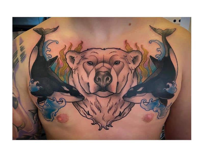 Tatuaje de oso polar 3