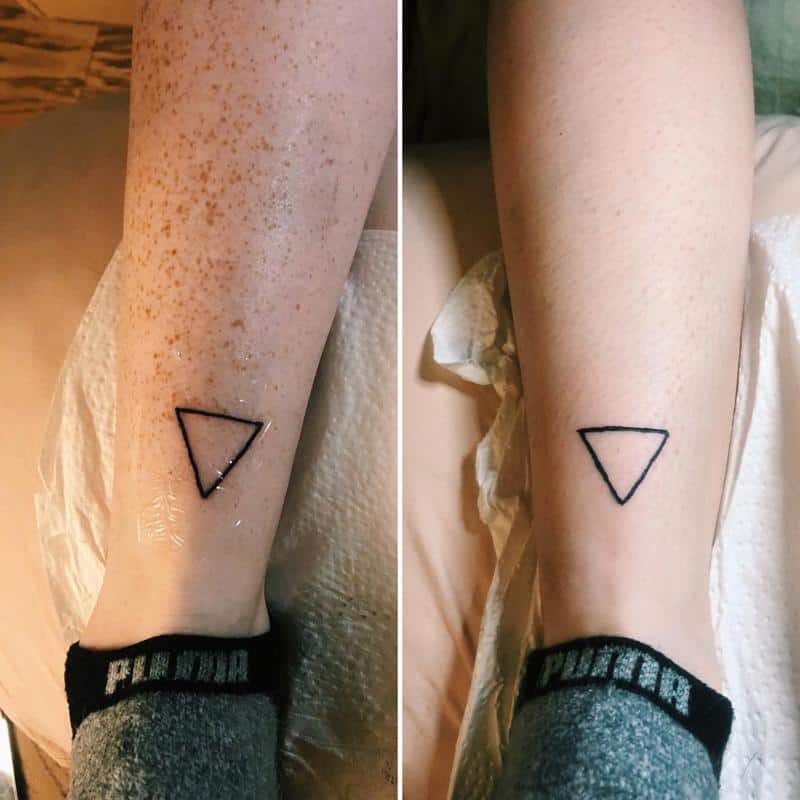 Tatuajes de pareja de formas simples
