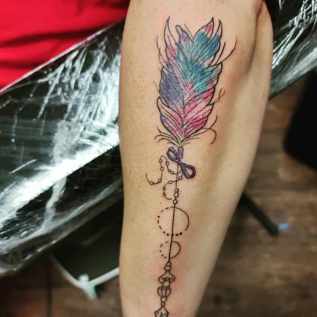 Diseño de acuarela de tatuaje de flechas