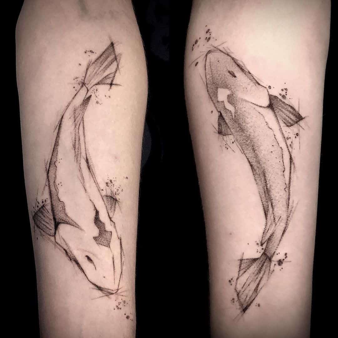 Tatuajes de animales de hermano y hermana 3