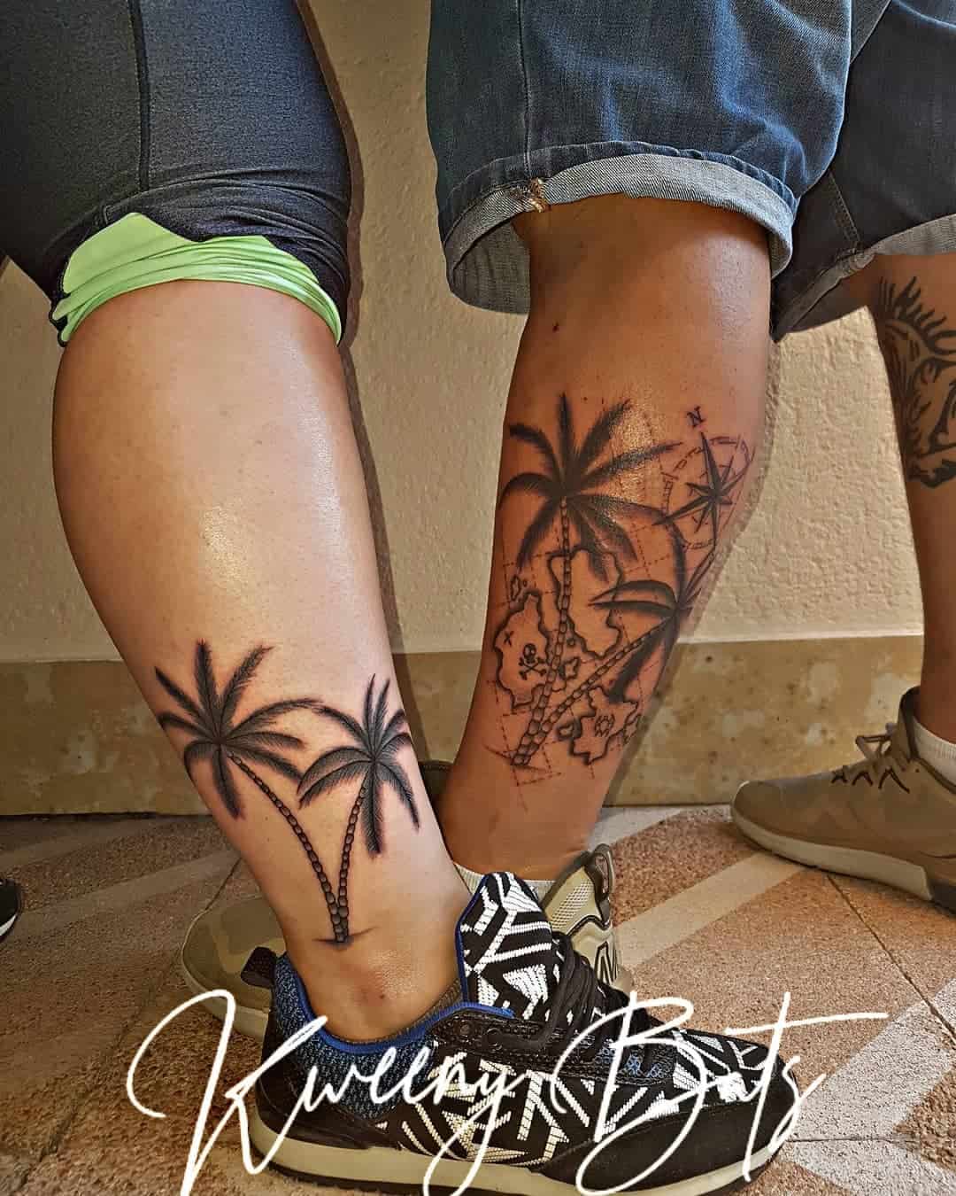 Tatuajes de hermano y hermana inspirados en la naturaleza 2