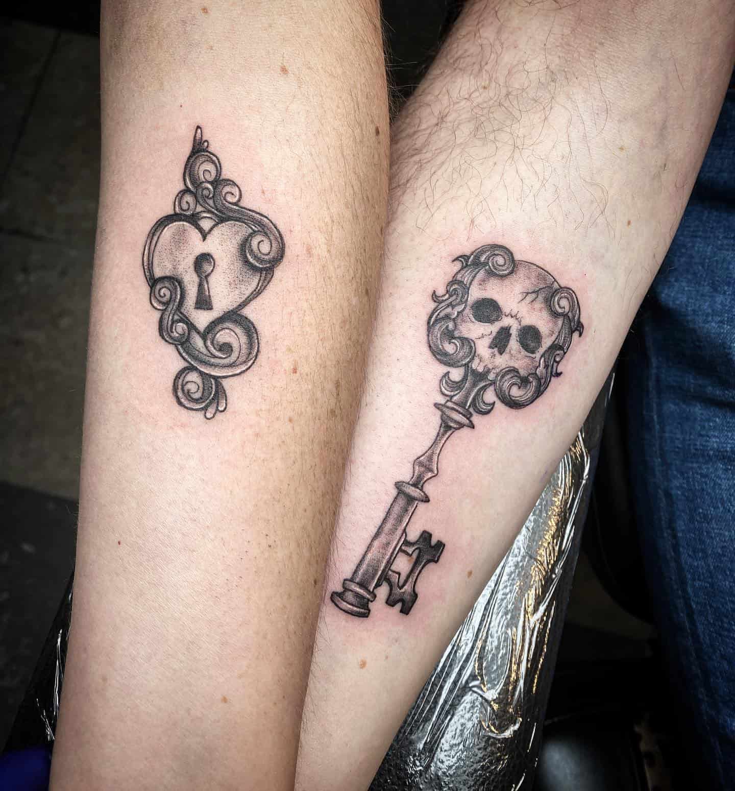 Tatuaje de llave y candado 3