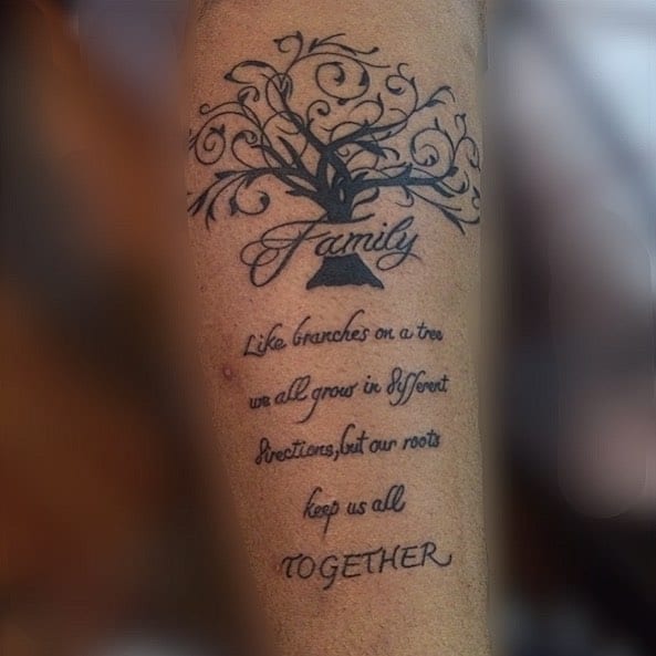 Tatuaje de árbol genealógico 1