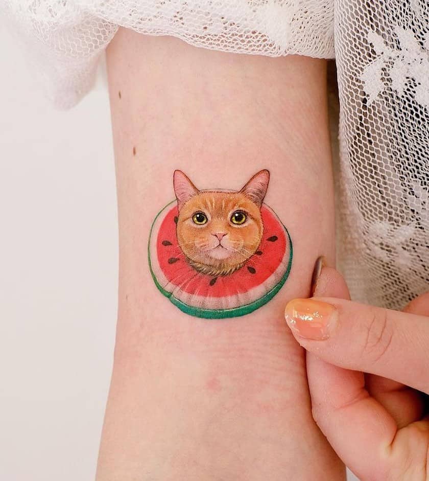 Tatuajes de gatos divertidos 8