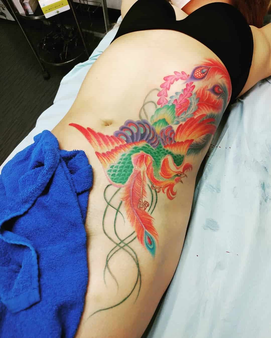 Tatuaje lateral japonés 5
