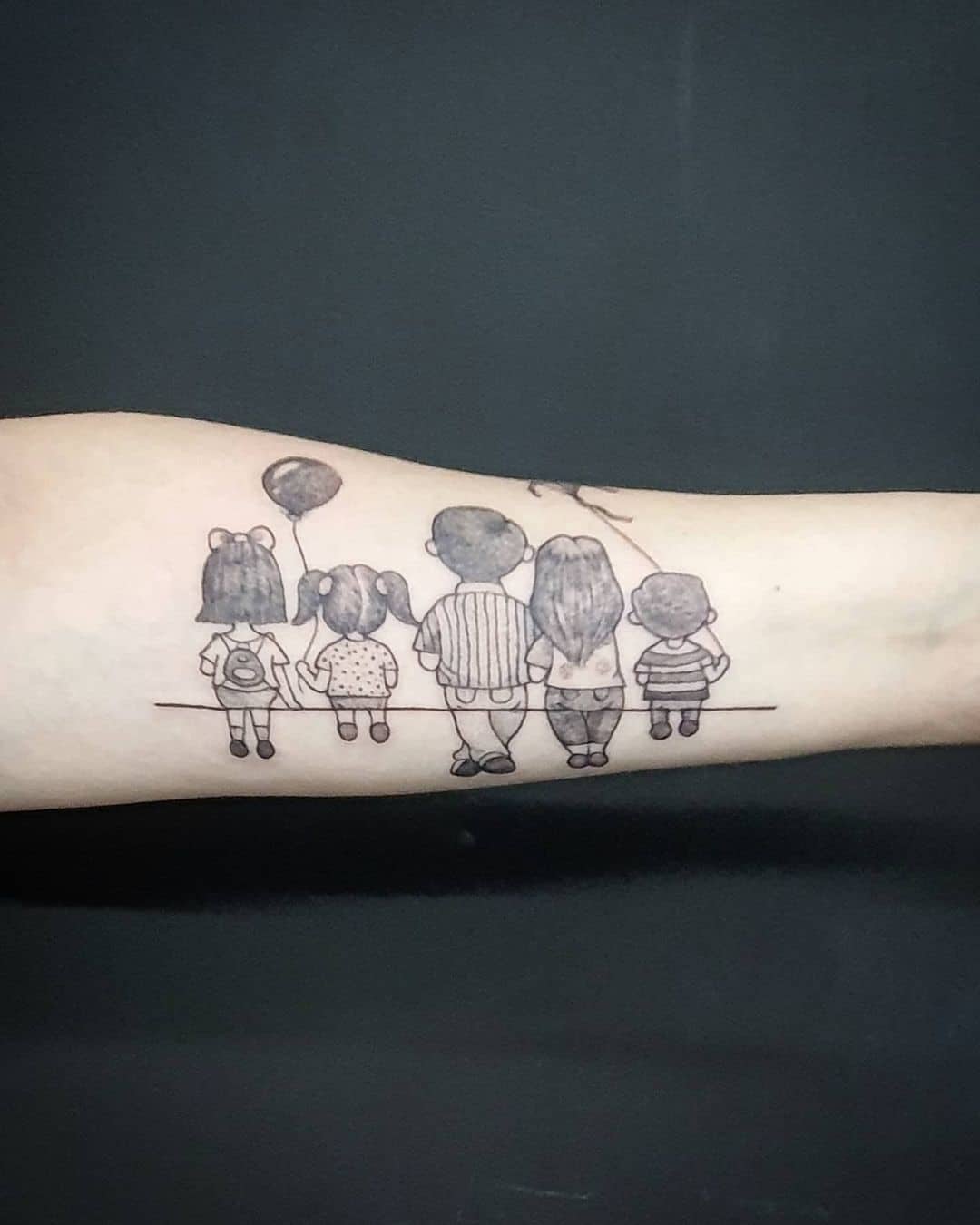 Ideas de tatuajes de madre y 4 hijos 