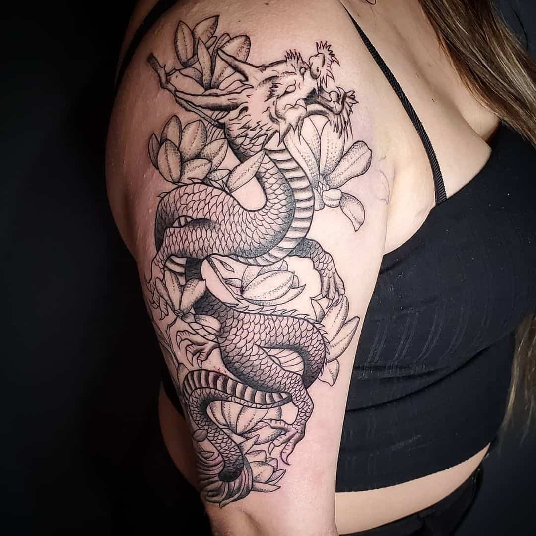 Tatuaje de manga de dragón 5