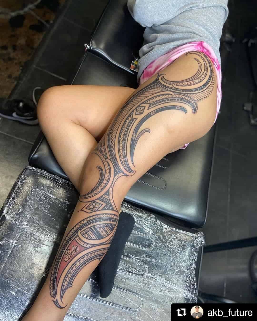 Tatuaje en la manga de la pierna 5