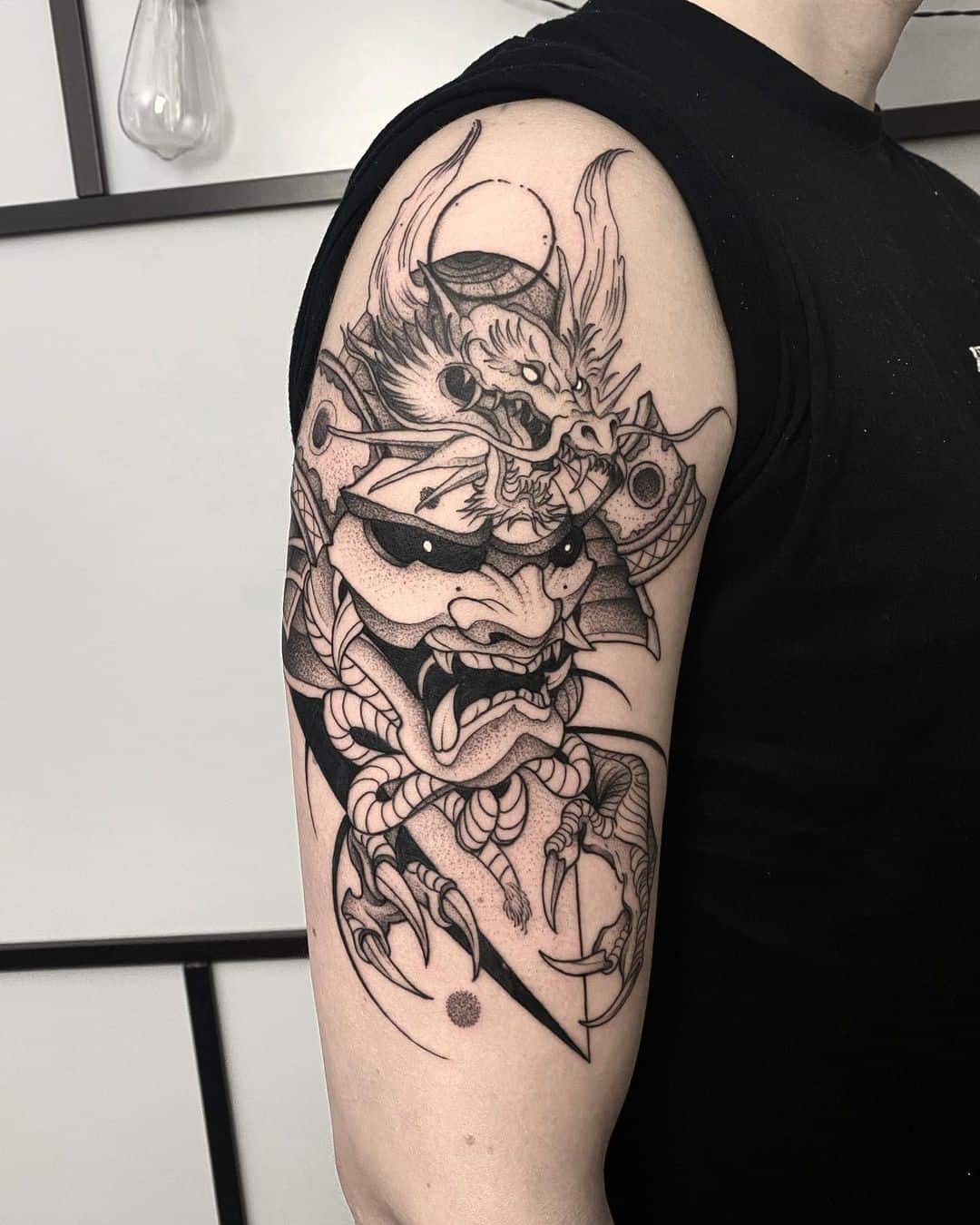 Samurai manga tatuaje