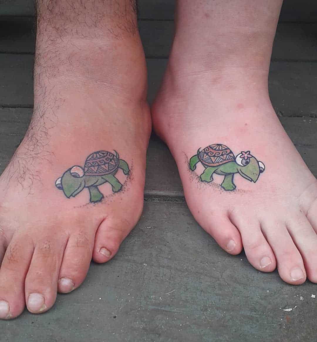 Tatuajes de tortuga estilo caricatura 2